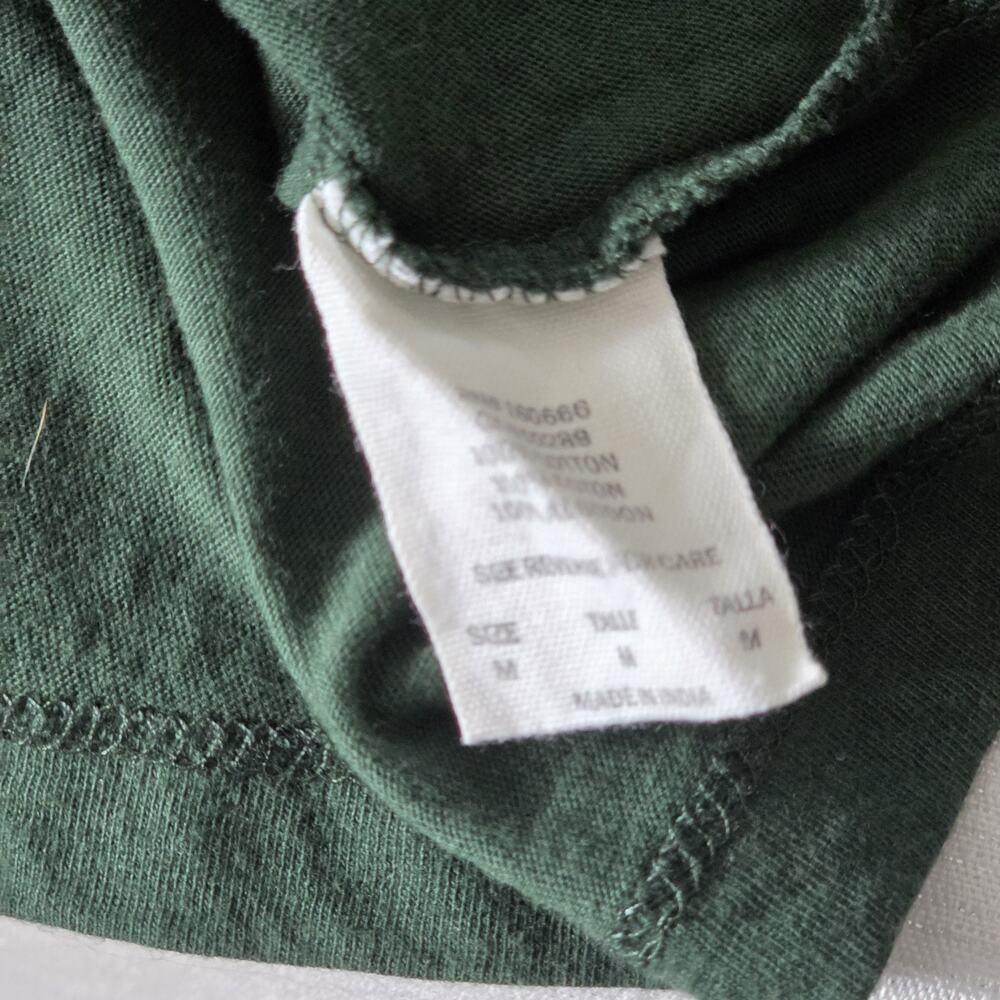 Green Bay Packers NFL Team Apparel Women's Medium Cotton Top Cap Sleeve Shirt - Picture 8 of 8